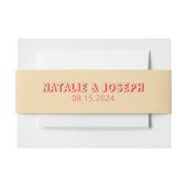 Moderne farbenfrohe muffige, helle Retro Einzigart Einladungsbanderole (Vorderseite Beispiel)