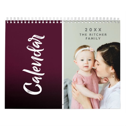 Moderne farbenfrohe Multi-Foto Familie & Friends G Kalender (Titelbild)