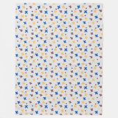 Moderne farbenfrohe Muster Fleecedecke (Vorderseite)