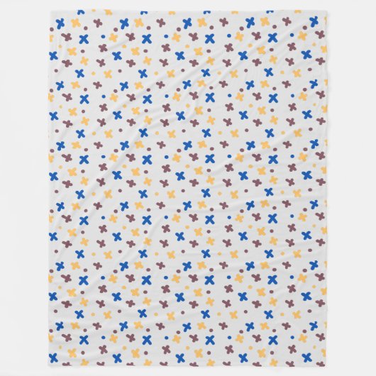 Moderne farbenfrohe Muster Fleecedecke (Vorderseite)