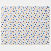 Moderne farbenfrohe Muster Fleecedecke (Vorderseite (Horizontal))