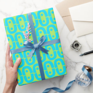 moderne farbenfrohe Muster Geschenkpapier