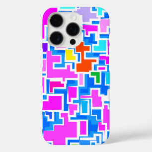 Moderne farbenfrohe Musterdesign iPhone 16 Pro Hülle