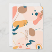 Moderne farbenfrohe Pastel ModernWedding Einladung (Rückseite)