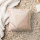 Moderne farbenfrohe Pastellfarben Pink und Creme Kissen (Decke)