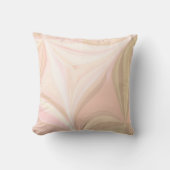 Moderne farbenfrohe Pastellfarben Pink und Creme Kissen (Vorderseite)
