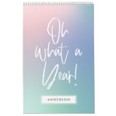 Moderne, farbenfrohe pastellfarbene Regenbogenkale Kalender (Titelbild)