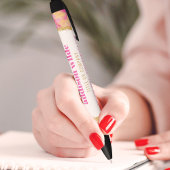 Moderne farbenfrohe Pinselstriche Gold Chic Busine Kugelschreiber