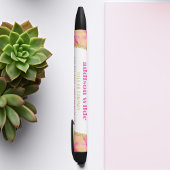 Moderne farbenfrohe Pinselstriche Gold Chic Busine Kugelschreiber