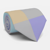Moderne farbenfrohe Quadrate Prüfmuster Krawatte (Gerollt)