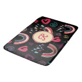 Moderne farbenfrohe Regenbogen-Custom-Foto Bath Ma Badematte (Schrägansicht)