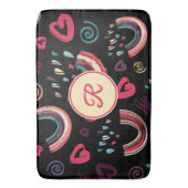 Moderne farbenfrohe Regenbogen-Custom-Foto Bath Ma Badematte (Vorderseite Vertikal)