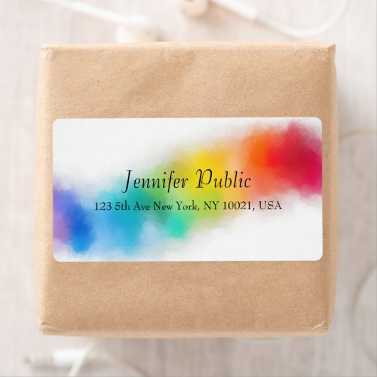 Moderne, farbenfrohe Regenbogenfarben Abstrakt (Insitu)