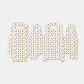 Moderne farbenfrohe Regenbogensprinklen Geburtstag Geschenkschachtel (Ungefaltet)