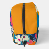 Moderne farbenfrohe Retro-Blume Mit Monogramm Waschbeutel (Rechts)