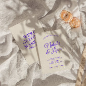 Moderne farbenfrohe Retro Fun Funky Einzigartige H Einladung