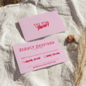 Moderne farbenfrohe Retro Fun kühne einzigartige H RSVP Karte