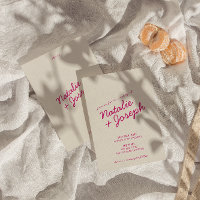 Moderne farbenfrohe Retro Fun Whimsical Script Hoc