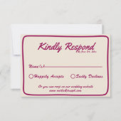 Moderne, farbenfrohe Retro Fun Whimsical Wedding RSVP Karte (Vorderseite)