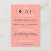 Moderne farbenfrohe Retro Funky Einzigartige Hochz Begleitkarte (Vorderseite)