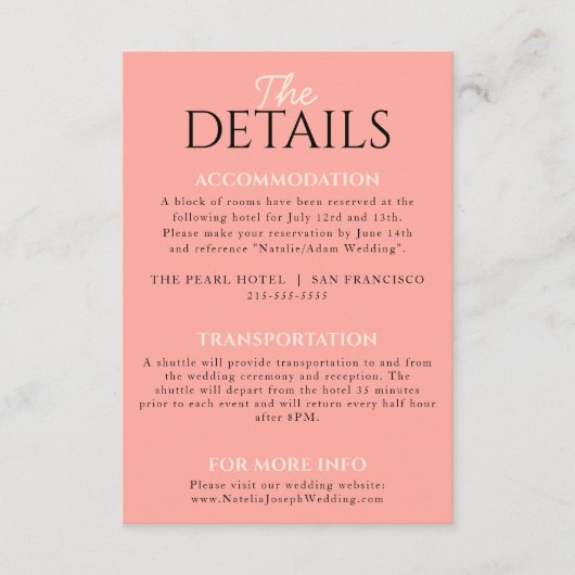 Moderne farbenfrohe Retro Funky Einzigartige Hochz Begleitkarte (Vorderseite)