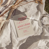 Moderne farbenfrohe Retro kühne Funky Einzigartige Einladung