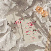 Moderne farbenfrohe Retro kühne Funky Einzigartige Einladung