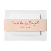 Moderne farbenfrohe Retro Whimsical Bright Wedding Einladungsbanderole (Vorderseite Beispiel)