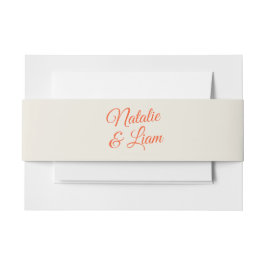 Moderne farbenfrohe Retro Whimsical Funky Wedding Einladungsbanderole