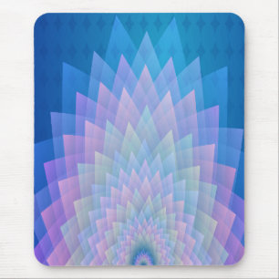 Moderne, farbenfrohe, rosa, blau mousepad