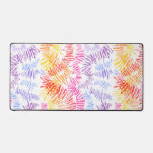 Moderne, farbenfrohe Schreibtischmatte mit Pinsels (Vorderseite)