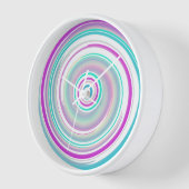 Moderne farbenfrohe Spirale Uhr (Winkel)