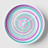 Moderne farbenfrohe Spirale Uhr (Vorderseite)