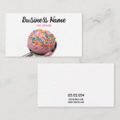 Moderne farbenfrohe Sprinklen Ice Cream Scoop Visitenkarte (Vorne/Hinten)