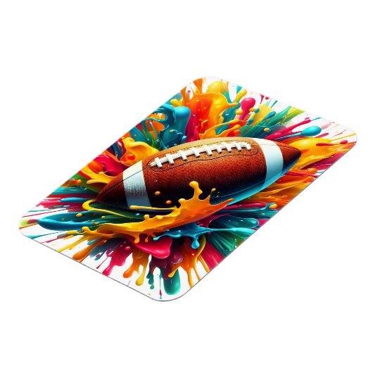 Moderne farbenfrohe Spritzspiel Ballsportarten Magnet (Linke Seite)