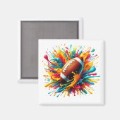 Moderne farbenfrohe Spritzspiel Ballsportarten Magnet (Vorderseite/Rückseite)