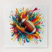 Moderne farbenfrohe Spritzspiel Ballsportarten Puzzle (Horizontal)