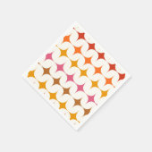 Moderne, farbenfrohe Sternexplosionen aus dem Mitt Serviette (Ecke)