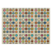Moderne, farbenfrohe Tasten des Mitteljahrhunderts Tischdecke (Vorderseite (Horizontal))