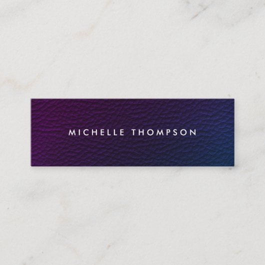 Moderne farbenfrohe Textur Mini Visitenkarte (Vorderseite)