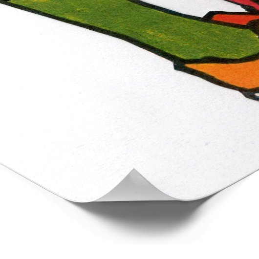 Moderne farbenfrohe Touch Poster (Ecke)