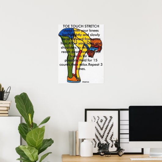 Moderne farbenfrohe Touch Poster (Heimbüro)