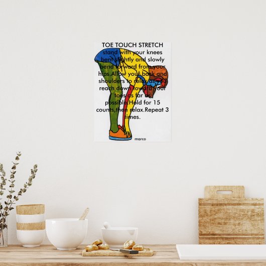 Moderne farbenfrohe Touch Poster (Küche)