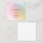 Moderne, farbenfrohe, trendige Design-Vorlage Quadratische Visitenkarte (Vorne/Hinten)