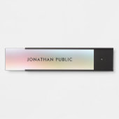 Moderne farbenfrohe, trendige Elegant-Vorlage Türschild (Vorderseite )