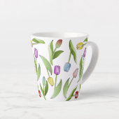 Moderne farbenfrohe Tulip Blume Milchtasse (Rechte Ecke)