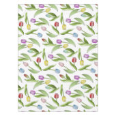 Moderne farbenfrohe Tulip Blume Tischdecke (Vorderseite)
