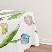 Moderne farbenfrohe Tulip Blume Tischdecke (Beispiel)