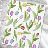 Moderne farbenfrohe Tulip Fleecedecke