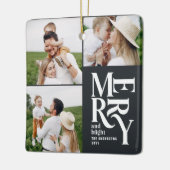 Moderne, farbenfrohe Typografie mit mehreren Fotos Keramikornament (Links)